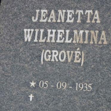 SCHALKWYK Abraham Petrus, van 1928-2003 &amp; Jeanetta Wilhelmina GROVE 1935-