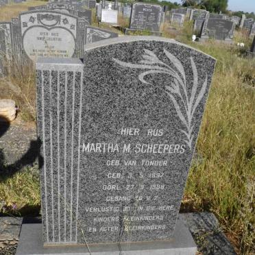 SCHEEPERS Coenraad F. 1893-1962 &amp; Martha M. VAN TONDER 1897-1988