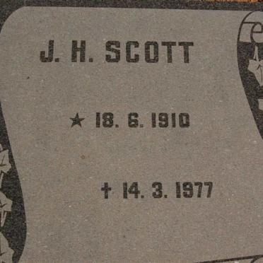 SCOTT J.H. 1910-1977