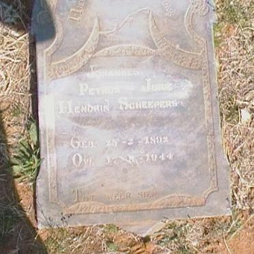 SCHEEPERS Johannes Petrus Jurie Hendrik 1892-1944