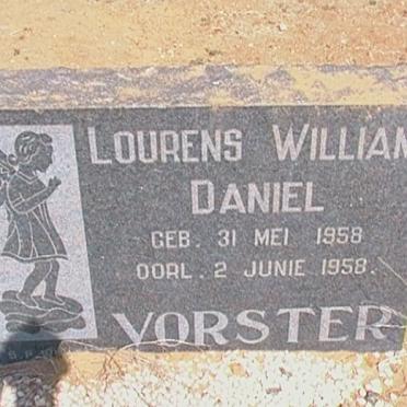 VORSTER Lourens William Daniel 1958