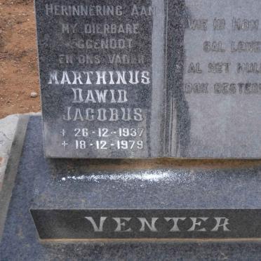 VENTER Marthinus Dawid Jacobus 1937-1979