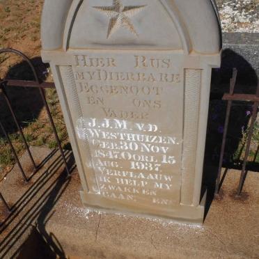 WESTHUIZEN J.J.M., van der 1847-1937