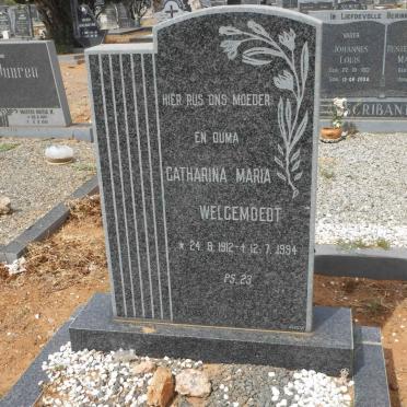 WELGEMOEDT Catharina Maria 1912-1994