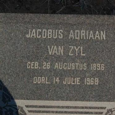 ZYL Jacobus Adriaan, van 1896-1968