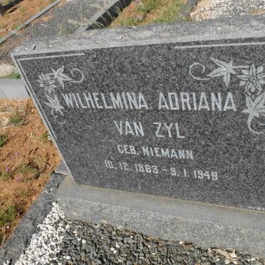 ZYL Wilhelmina Adriana, van nee NIEMANN 1863-1949