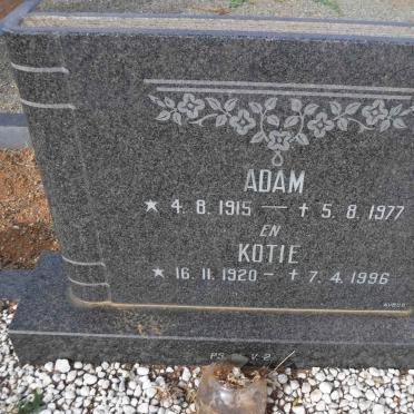 ? Adam 1915-1977 &amp; Kotie 1920-1996