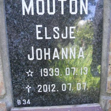 MOUTON Elsje Johanna 1939-2012