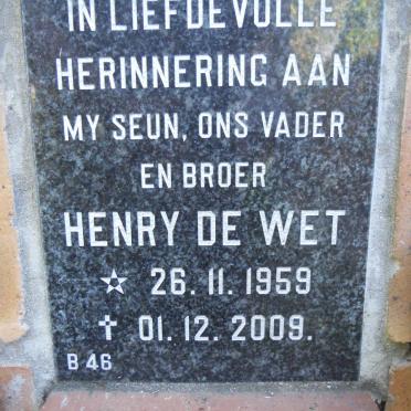 WET Henry, de 1959-2009
