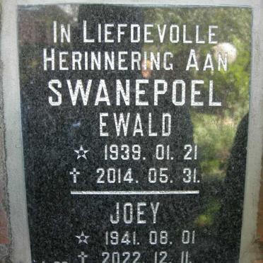 SWANEPOEL Ewald 1939-2014 &amp; Joey 1941-2022