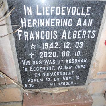 ALBERTS Francois 1942-2020