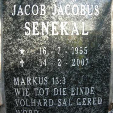 SENEKAL Jacob Jacobus 1955-2007