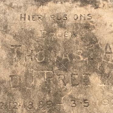 PREEZ Thomas A., du 1889-1909