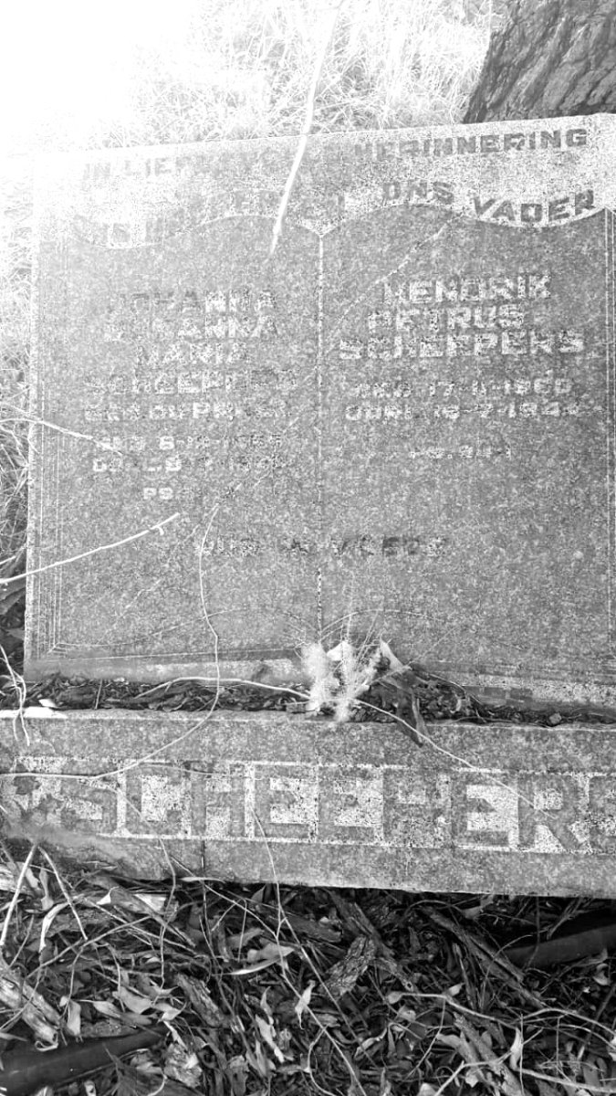 SCHEEPERS Hendrik Petrus 1868-194? &amp; Johanna Susanna Maria DU PREEZ