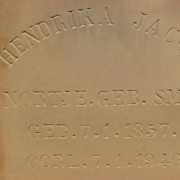 NORTJE Hendrika Jacoba nee SMIT 1857-1946