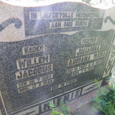 MIENIE Willem Jacobus 1883-1949 &amp; Johanna Adriana Maria DU PREEZ 1889-1958