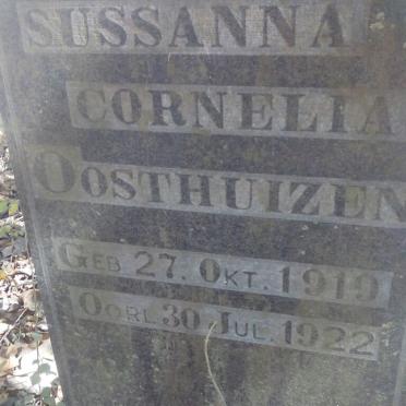OOSTHUIZEN Sussanna Cornelia 1919-1922