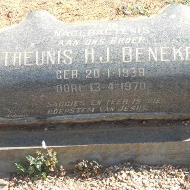 BENEKE Theunis H.J. 1939-1970