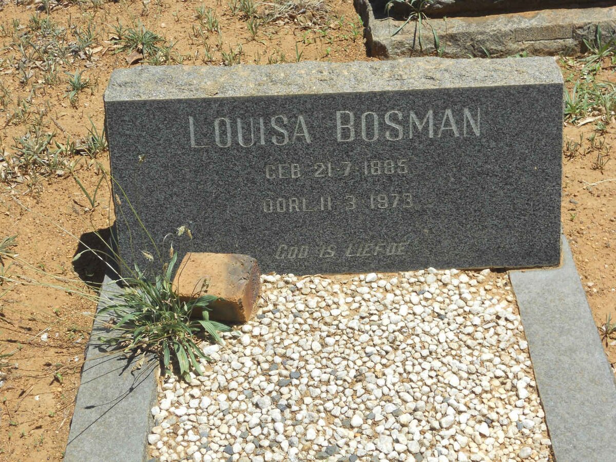 BOSMAN Louisa 1885-1973