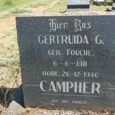CAMPHER Gertruida G. nee FOUCHE 1911-1946