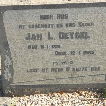 DEYSEL Jan L. 1891-1965
