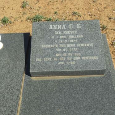 ERASMUS Daniel F. 1893-1978 &amp; Anna C.G. KREVER 1891-1972 