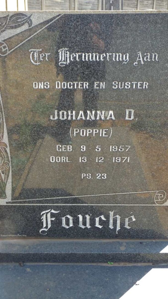 FOUCHE Johanna D. 1957-1971