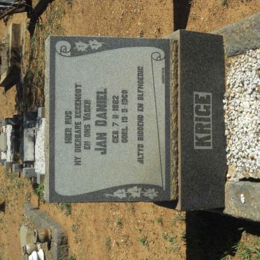 KRIGE Jan Daniel 1882-1960