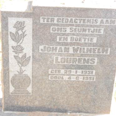 LOURENS Johan Wilhelm 1951-1951