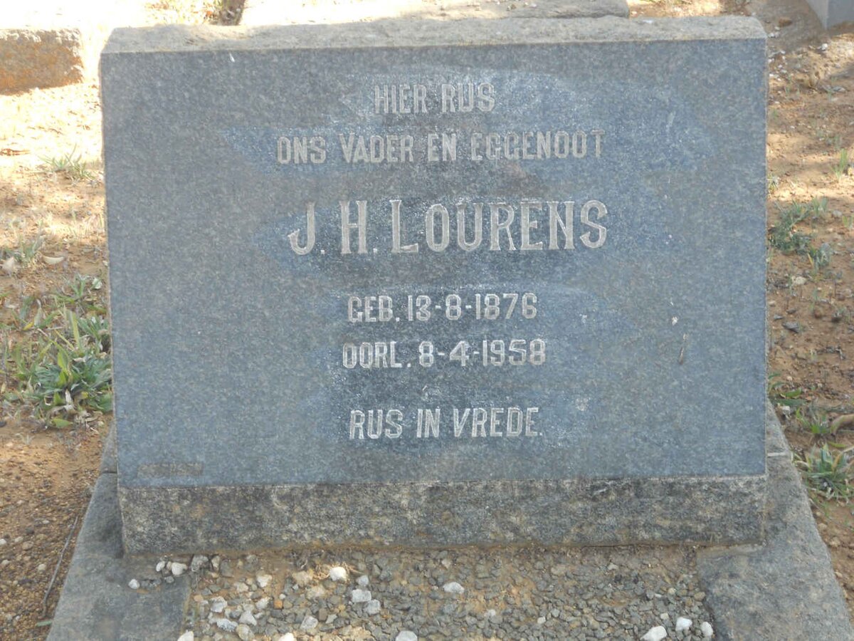 LOURENS J.H. 1876-1958