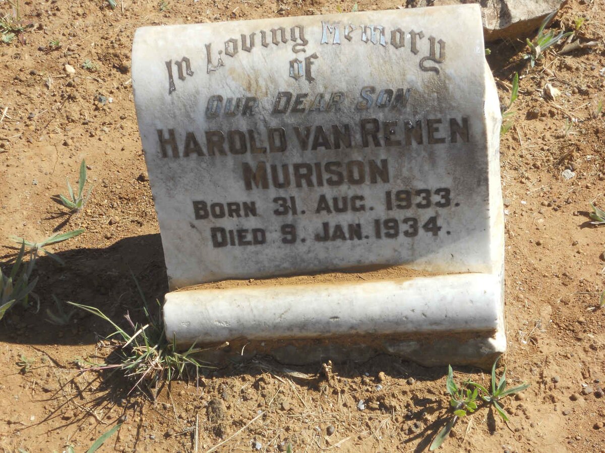 MURISON Harold van Renen 1933-1934