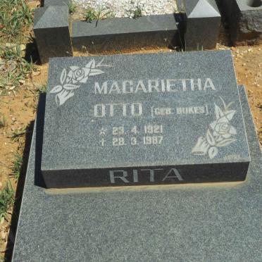 OTTO Magarietha nee BUKES 1921-1987
