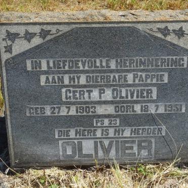 OLIVIER Gert P. 1903-1951