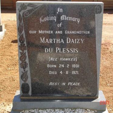 PLESSIS Martha Daizy, du née HAWKES 1891-1971