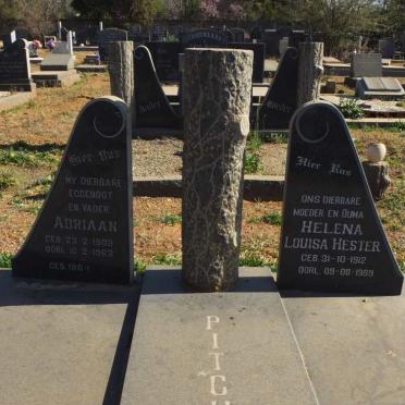 PITCHERS Adriaan 1909-1963 &amp; Helena Louisa Hester 1912-1989