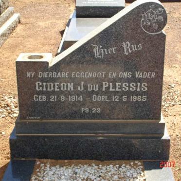 PLESSIS Gideon J., du 1914-1965