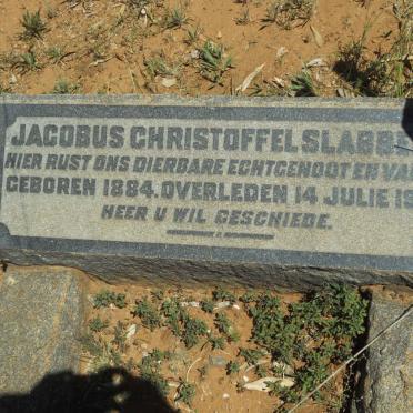 SLABBERT Jacobus Christoffel 1884-1927