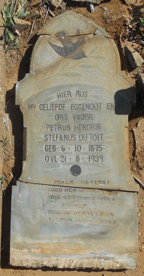 TOIT Petrus Hendrik Stefanus, du 1875-1939