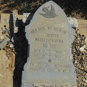 TOIT Maria Catharina, du 1909-1941
