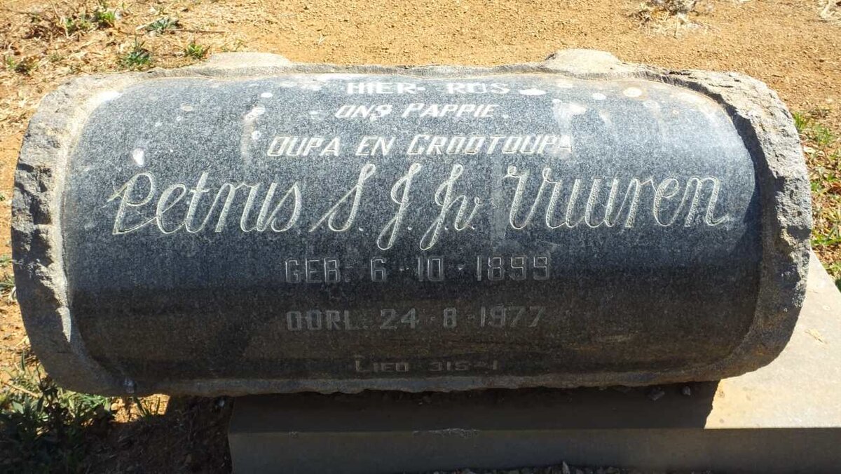 VUUREN Petrus S.J., J.v. 1899-1977