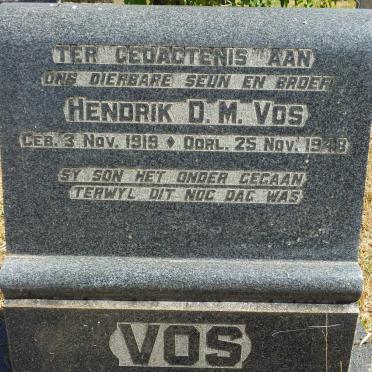 VOS Hendrik D.M. 1919-1948
