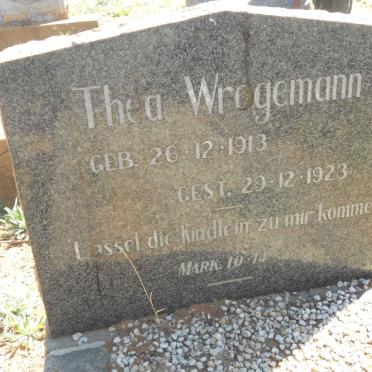 WROGEMANN Thea 1913-1923