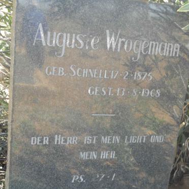 WROGEMANN Wilhelm 1865-1918 &amp; Auguste SCHNELL 1875-1968 