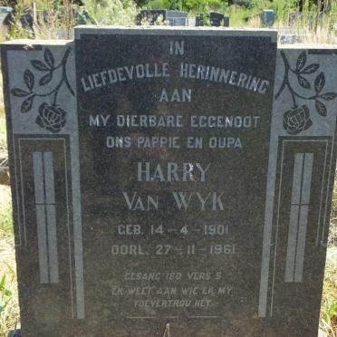 WYK Harry, van 1901-1961