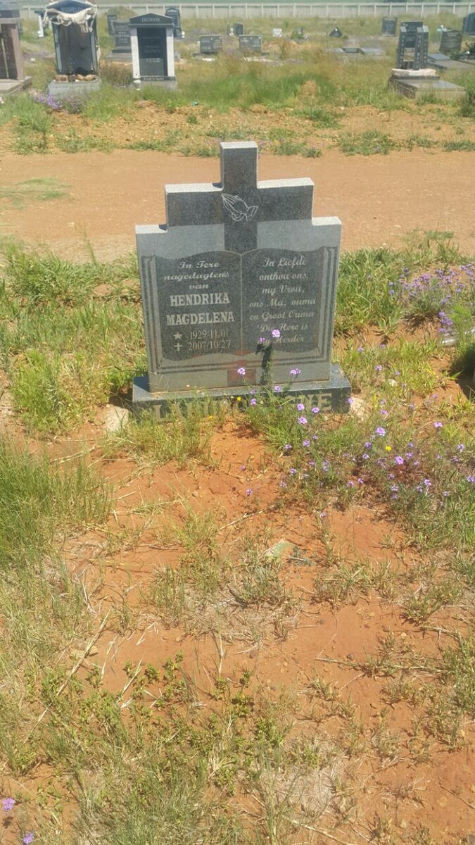 LABUSCHAGNE Hendrika Magdelena 1929-2007