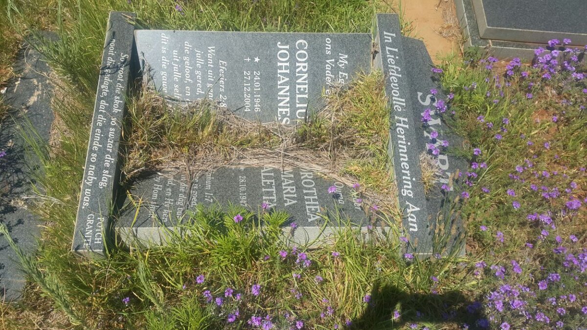 SWART Cornelius Johannes 1946-2004 &amp; Dorothea Maria Aletta 1947-