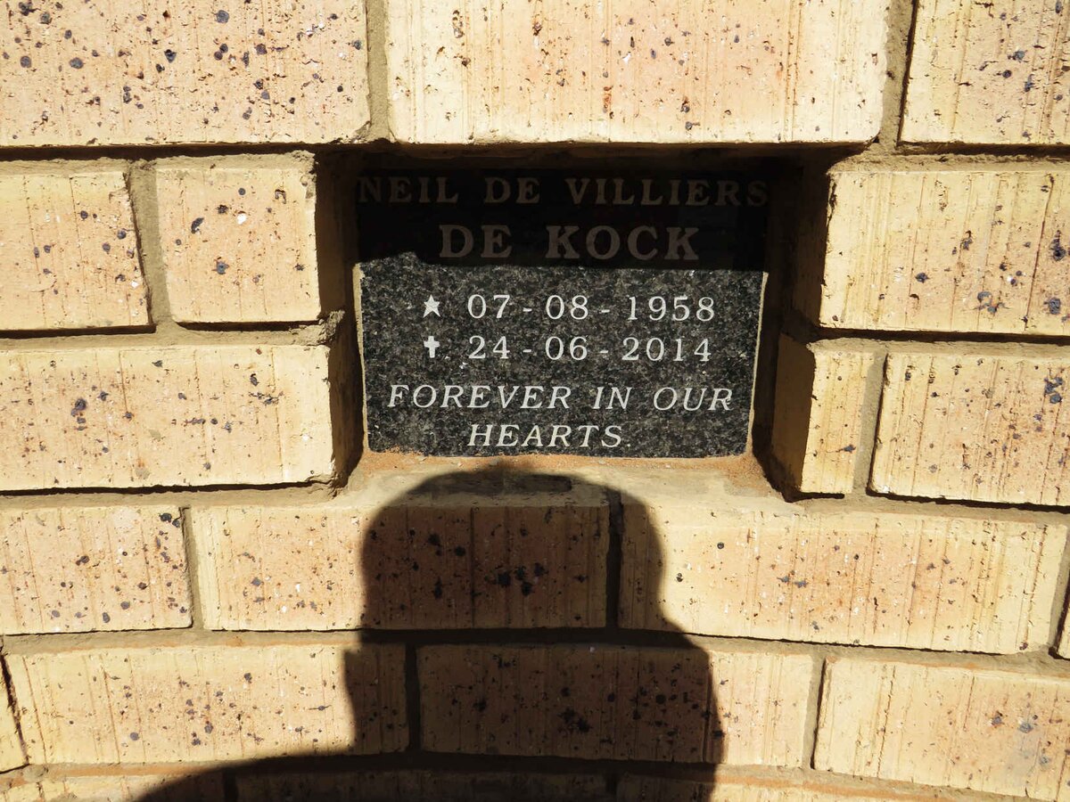KOCK Neil de Villiers, de 1958-2014