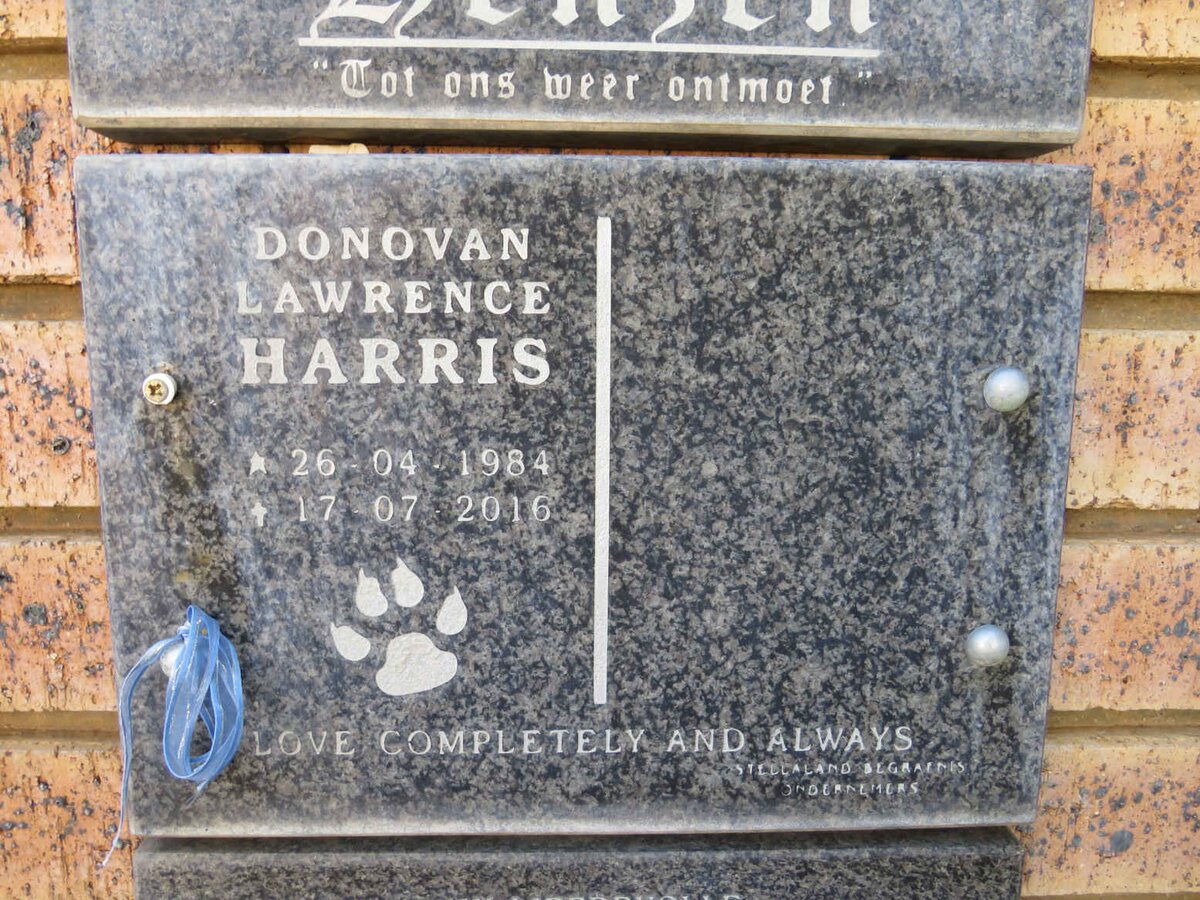 HARRIS Donovan Lawrence 1984-2016