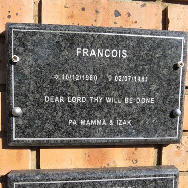 ? Francois 1980-1981