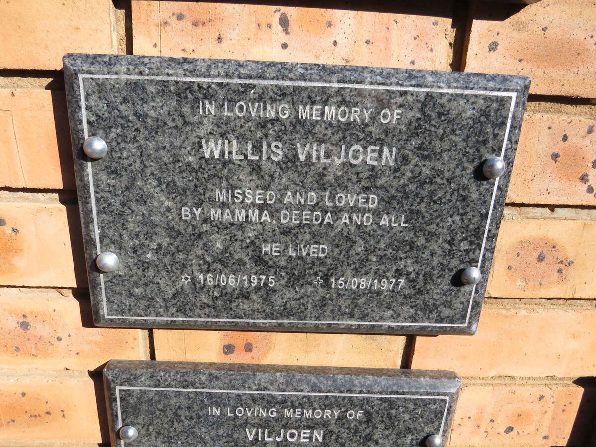 VILJOEN Willis 1975-1977